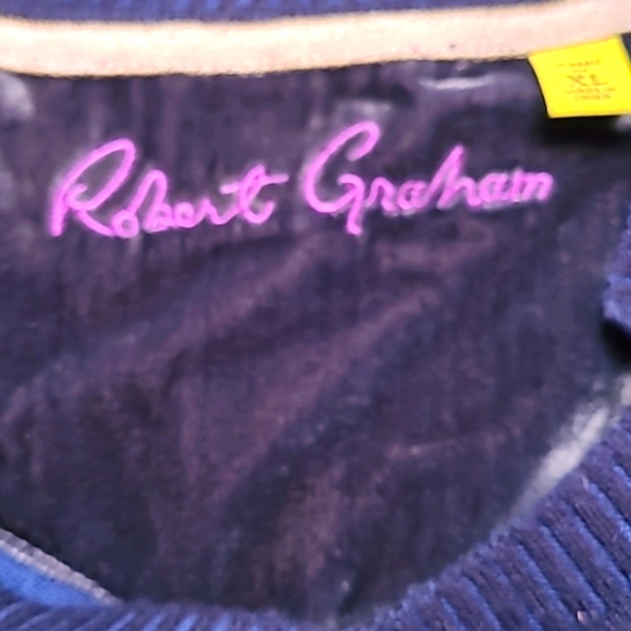 Robert Graham Blue Wo Cashmere Blend Sweater - Picture 5 of 7